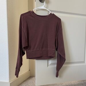 Mono B Burgundy Cropped Top